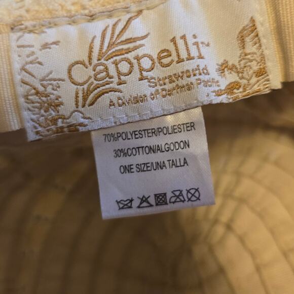 Cappelli Straworld lace striped bucket hat OS - Picture 4 of 4